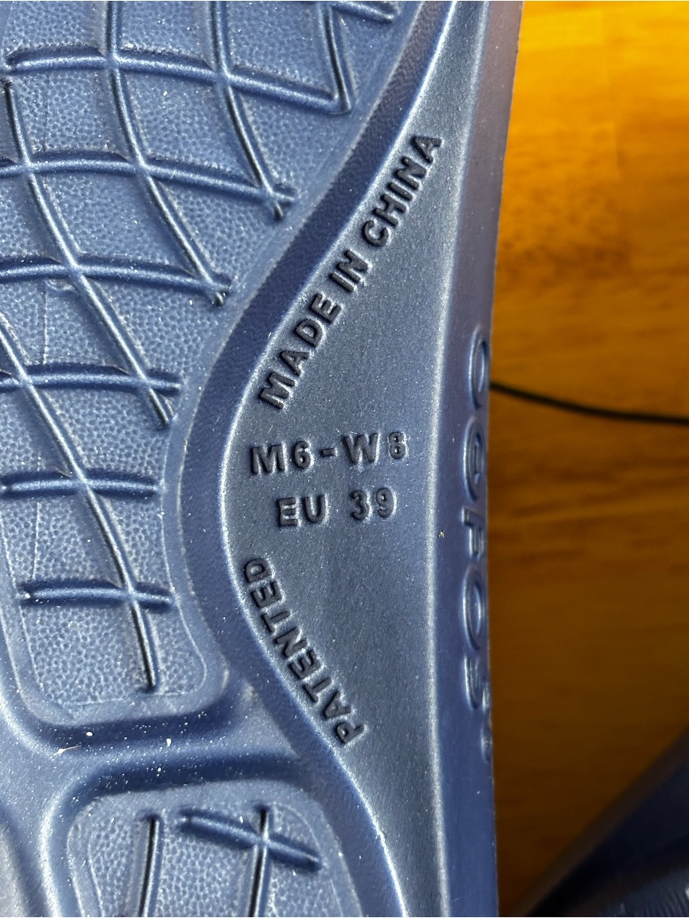 OOFOS Ooahh Navy Blue Slide Sandals Comfort Slip On Women’s 8, Men’s 6 - Picture 8 of 10